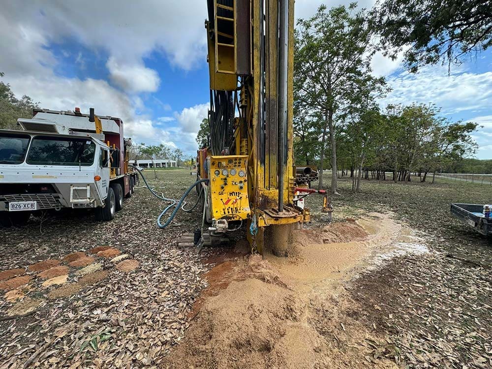 Drilling a bore on a property in Rollingstone